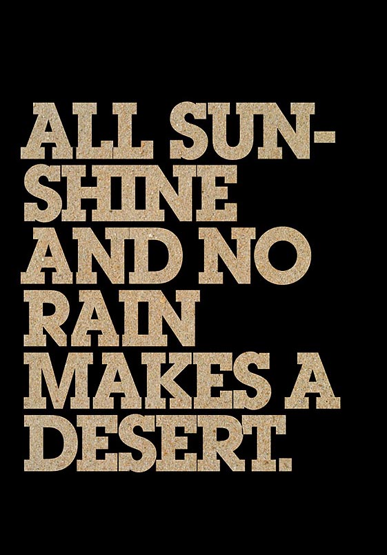 All sunshine & no desert