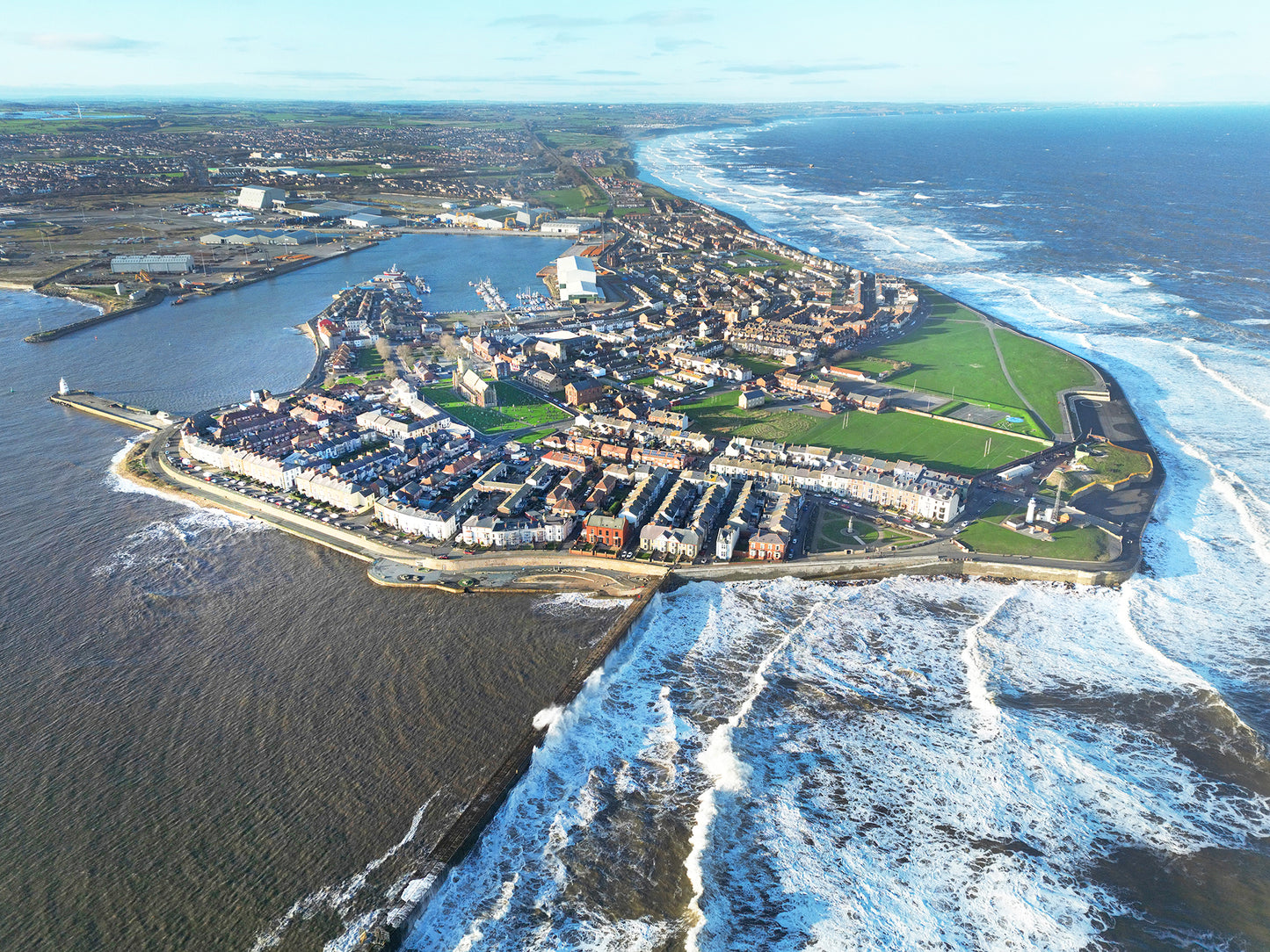 Hartlepool Headland, on the North East Coast