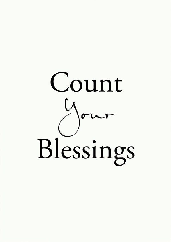 Count Your Blessings