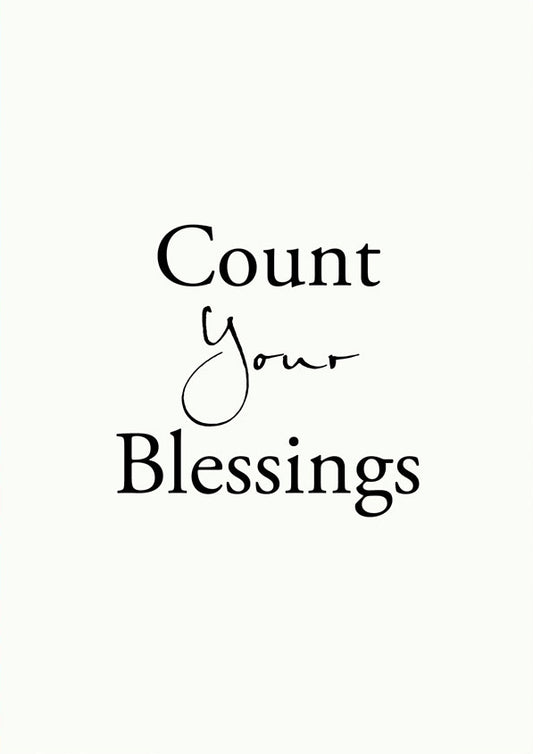 Count Your Blessings