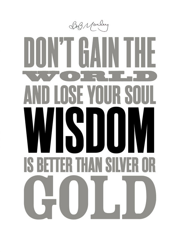 Don't gain the world