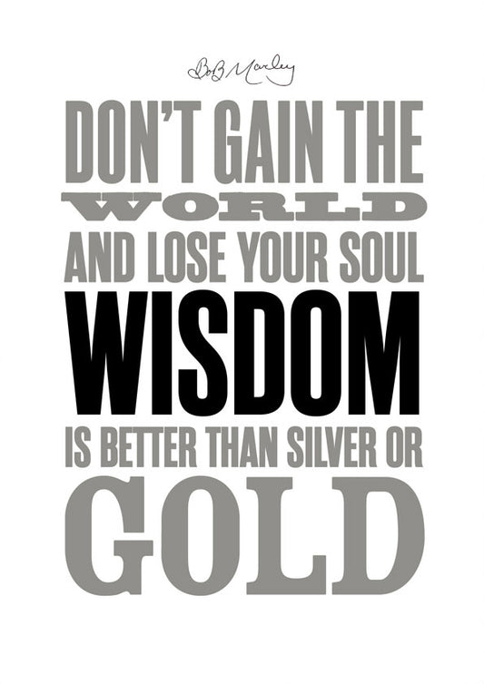 Don't gain the world