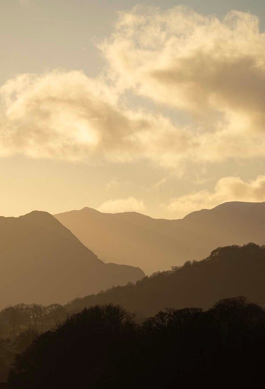 Golden Glow of Ullswater Fells
