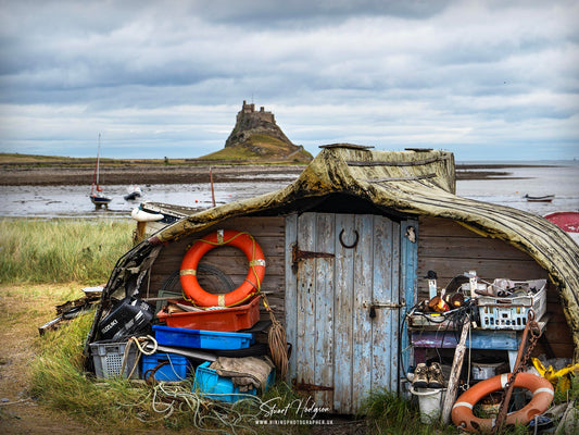 The Boat Sheds at Lindisfarne Harbour on Holy Island