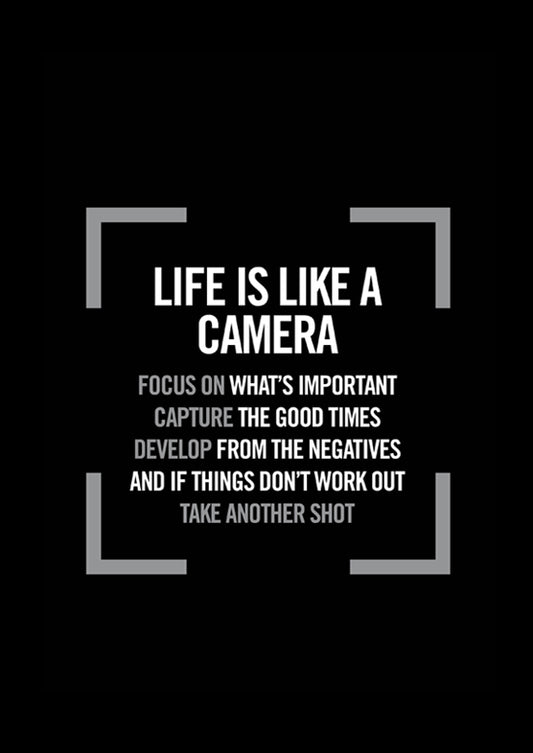 Life is like a camera
