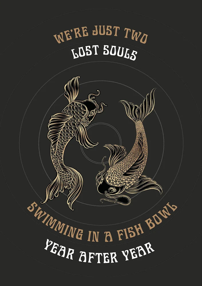 2 lost souls in a fish bowl