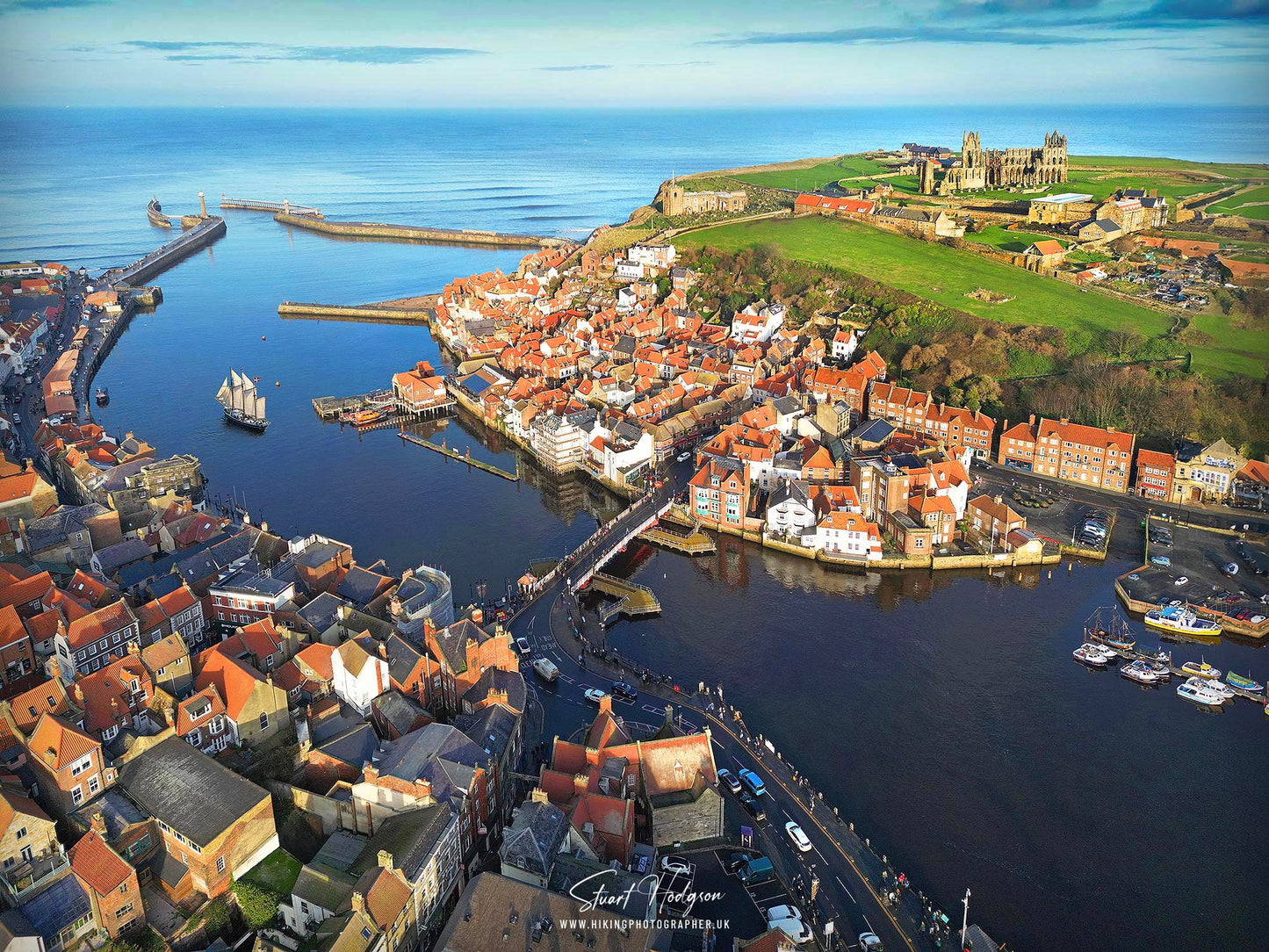 Whitby, England on the Yorkshire Coast